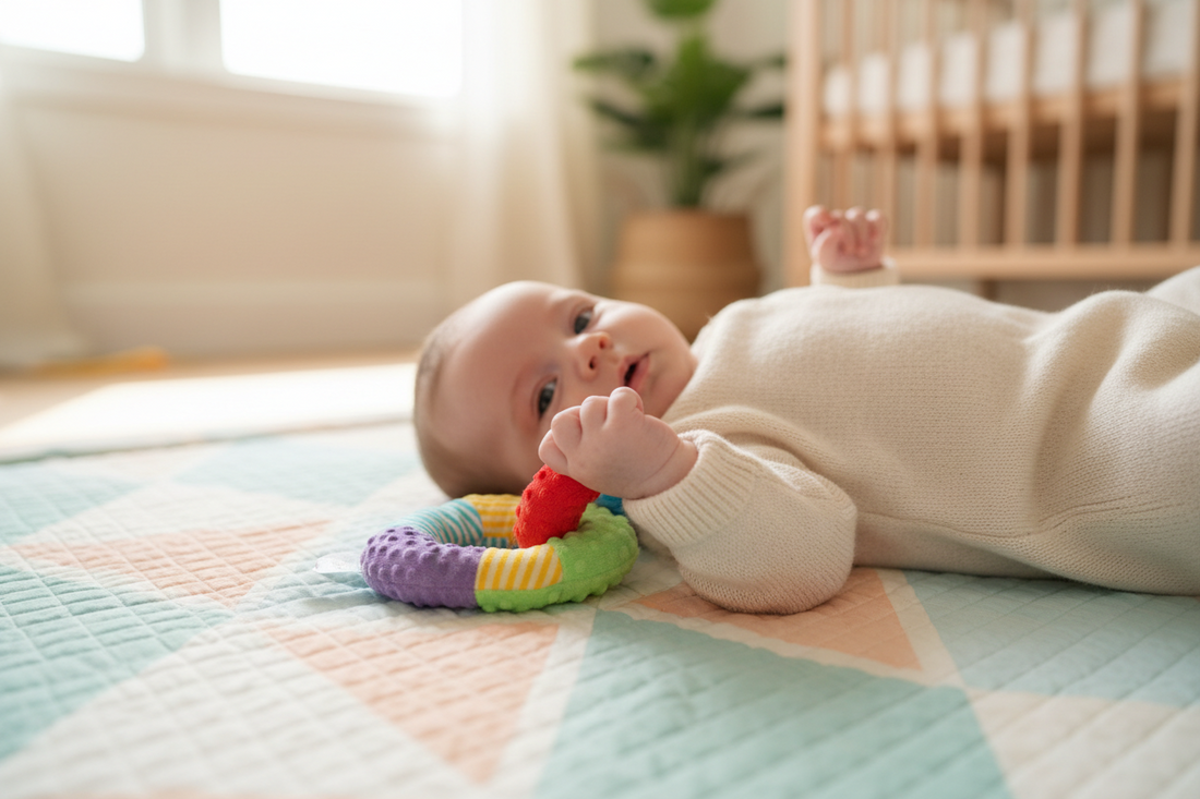 Que peut-on faire avec un bébé de 3 mois ? 5 exercices tout doux à essayer