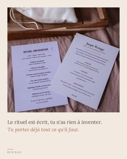 Fiche Rituel grossesse du coffret Ritu'elle