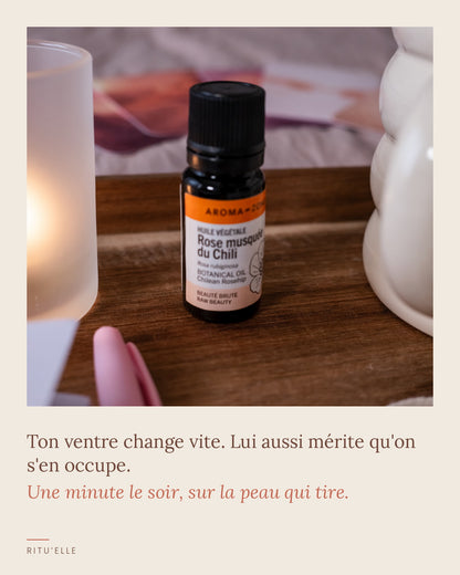Huile de rose musquée du coffret grossesse Ritu'elle