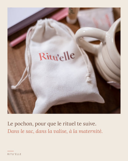 Pochon en coton Ritu'elle du coffret allaitement